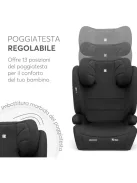 Kikkaboo I-Aid i-size 100-150 cm gyerekülés fekete OUTLET termék