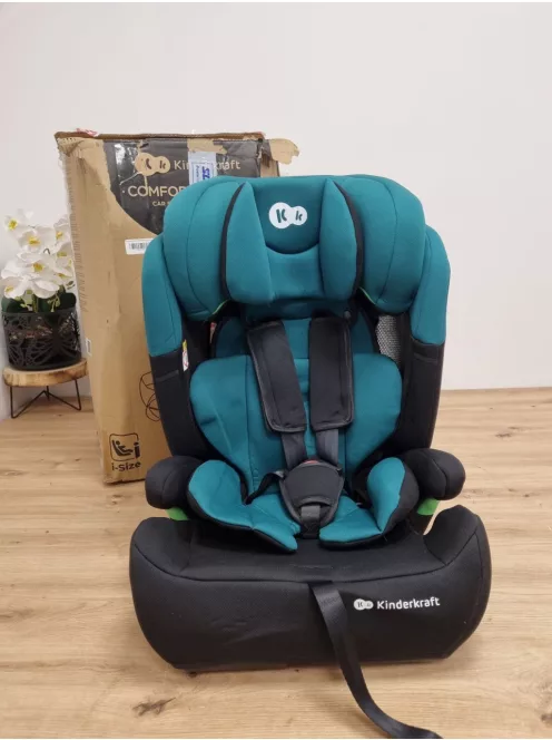 Kinderkraft COMFORT UP i-Size gyerekülés 76-150cm, zöld-fekete szìnű OUTLET termék