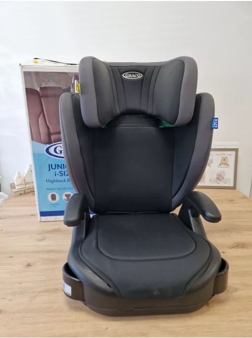 Graco Junior Maxi i-Size gyerekülés , kb. 3,5-12 éves korig (100-150 cm) fekete OUTLET termék