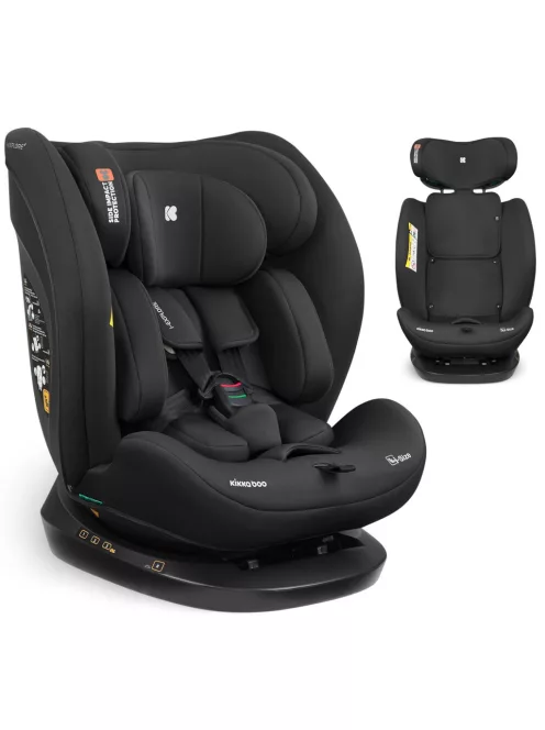 KikkaBoo autós gyerekülés 0-36 kg i-EXPLORE  i-Size, hátra- és előrenéző, fekvőfunkcióval, szürke szìnű OUTLET termék