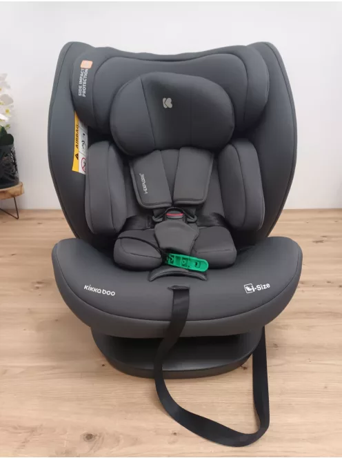 KikkaBoo autós gyerekülés 0-36 kg i-EXPLORE  i-Size, hátra- és előrenéző, fekvőfunkcióval, szürke szìnű OUTLET termék