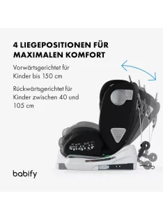   BABIFY Onboard 360° gyerekülés, i-Fix, 40-150 cm OUTLET termék