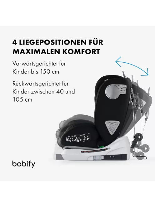 BABIFY Onboard 360° gyerekülés, i-Fix, 40-150 cm OUTLET termék