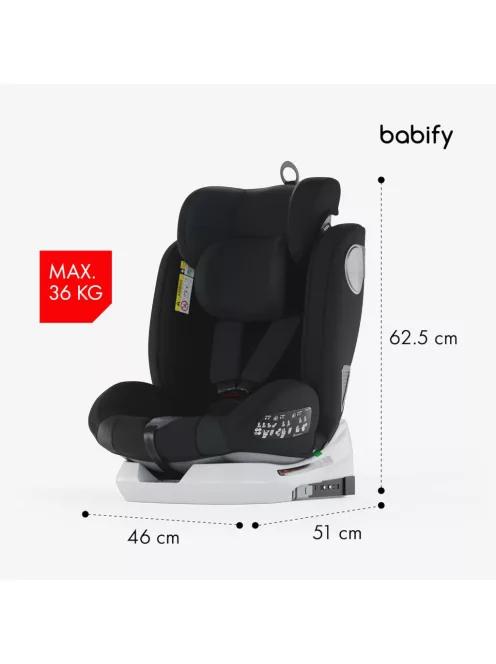 BABIFY Onboard 360° gyerekülés, i-Fix, 40-150 cm OUTLET termék
