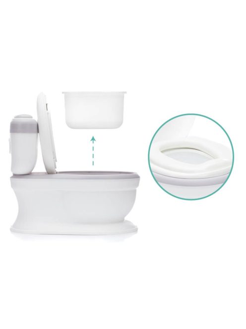 Fillikid mini WC gyerekeknek Marlin szürke/fehér BP047-07