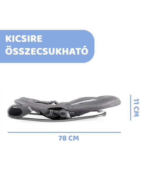 Hooplá 0-18 kg kétfunkciós pihenőszék Moon Grey