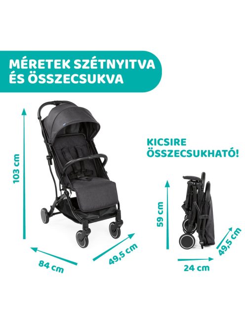 TROLLEYme babakocsi automata zárral 0-15 kg, 0-3 év