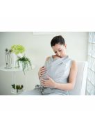 Chicco Boppy Comfy Hug hordozókendő 2,5-9 kg-ig-Silver Green