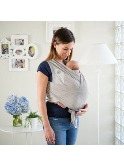 Chicco Boppy Comfy Hug hordozókendő 2,5-9 kg-ig-Silver Green