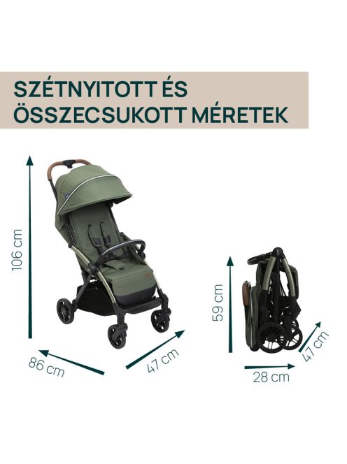 Goody XPlus babakocsi 22 kg-ig automata, egykezes összecsukással