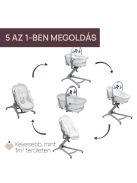 Baby Hug PRO 5in1 bölcső-etetőszék-szék 0-15 kg , 0-3 év