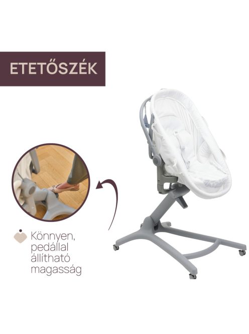Baby Hug PRO 5in1 bölcső-etetőszék-szék 0-15 kg , 0-3 év