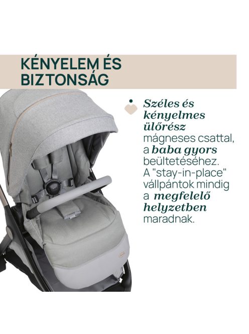 BELLAGIO Trio babakocsi önműködő záródással 22 kg-ig