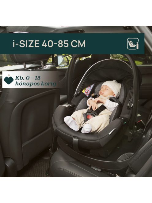 KORY PLUS I-Size 40-85 cm hordozó autósülés 0+ korcsoport
