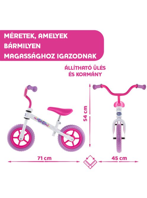 Chicco futóbicikli Balance Bike Pink Comet 2-5 év