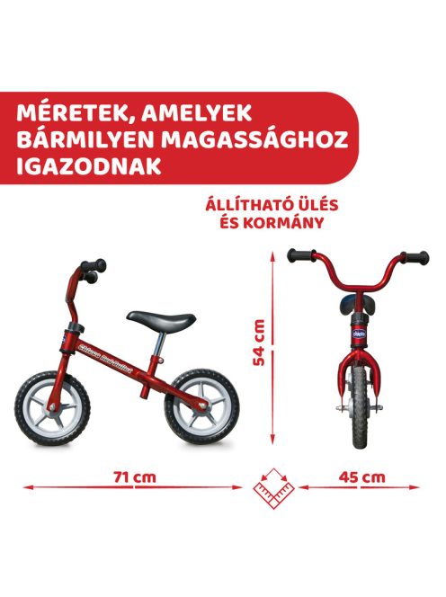 Futóbicikli Balance Bike Red Bullet 2-5 év