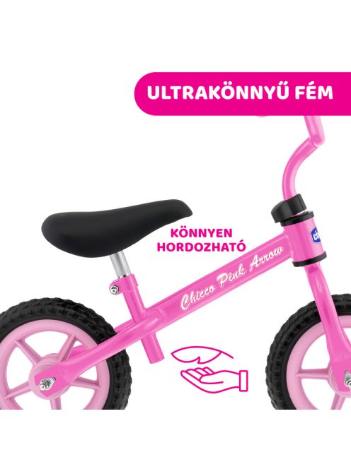 Futóbicikli Balance Bike Pink Arrow 2-5 év