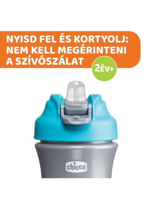 Kids Pop Up 350ml szívószálas kulacs 2év+ 0% BPA