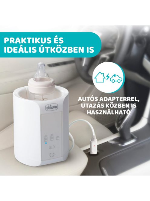 Cumisüveg-melegítő Home-Travel otthonra és autóba adapterrel