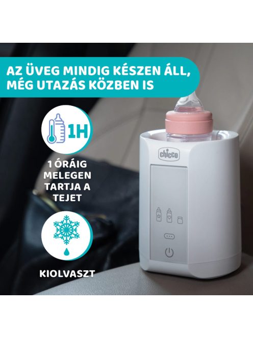 Cumisüveg-melegítő Home-Travel otthonra és autóba adapterrel