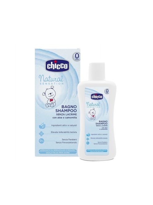 Fürdető & sampon 200 ml - fizio pH Natural Sensation Aloe vera és kamilla kivonattal, könnymentes