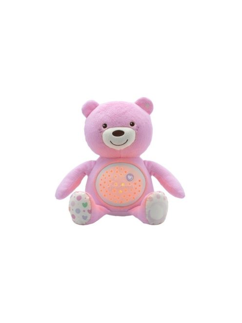 Chicco Baby Bear plüss maci projektor (rózsaszín)