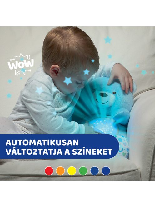 Baby Bear plüss maci projektor vetítő és éjszakai lámpa