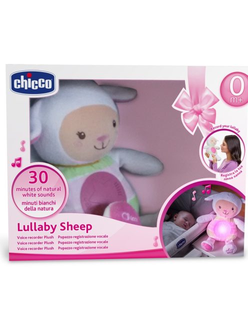Chicco First Dreams zene-fény altató bárányka (rózsaszín)