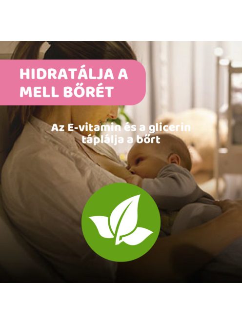 Melltörlőkendő szoptatás előtt és után - 72 db E-vitaminnal, Glicerinnel és prebiotikus Biolin®-nal