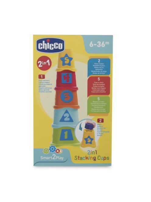 Chicco Smart2Play Pohártorony építőjáték