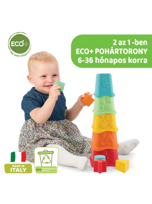 Pohártorony 2in1 ECO+ ökoműanyag