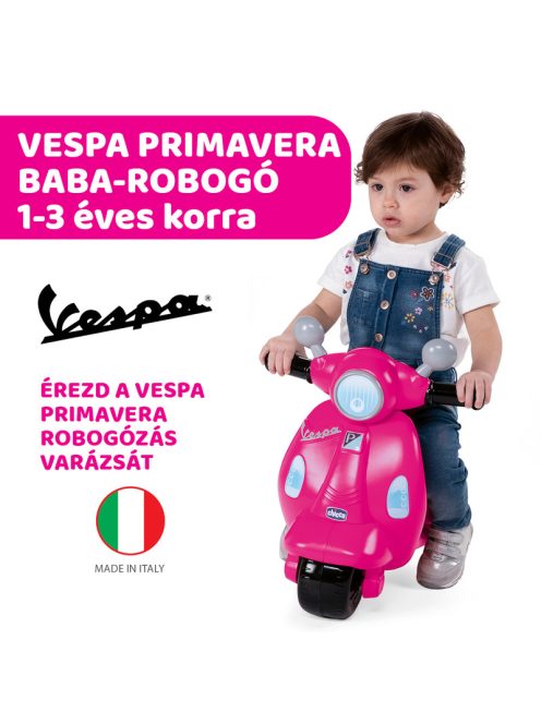 Vespa Primavera robogó 1-3 év lábbal hajtós rózsaszín