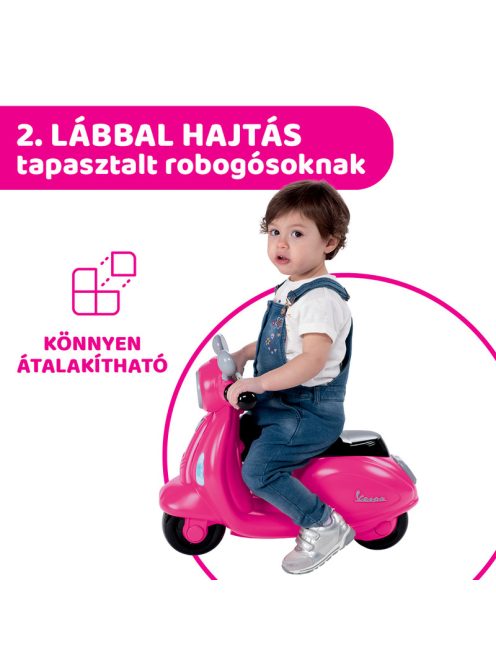 Vespa Primavera robogó 1-3 év lábbal hajtós rózsaszín