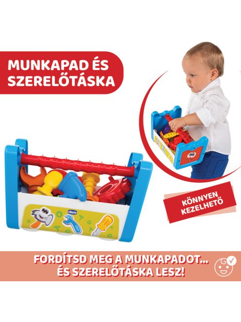 2in1 szerelőpad és szerszámok 14 db-os Smart2Play