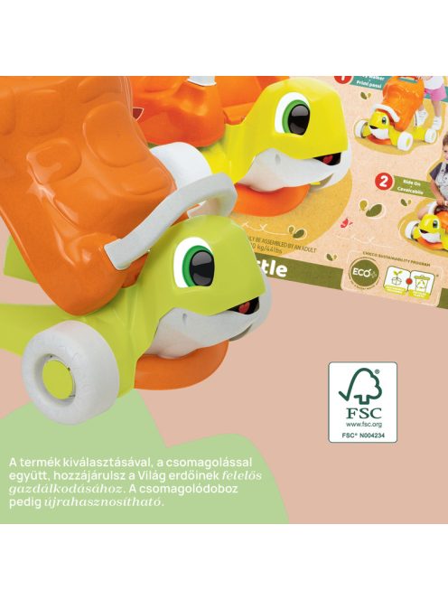 Walk&Ride Eco+ teknősbékás tilitoli ökoanyagból