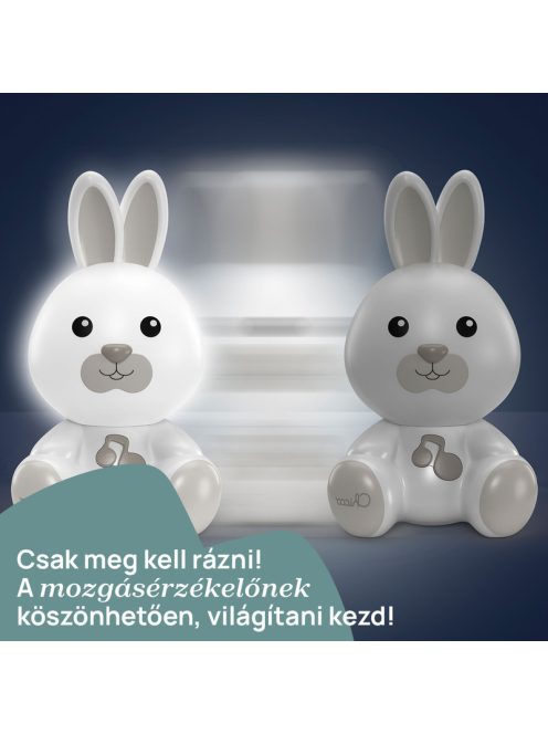 Dreamlight nyuszi zenélő lámpa hordozható