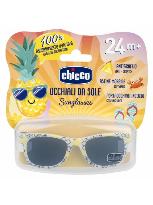 Chicco napszemüveg 24+-fehér-fekete virágos