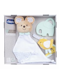   Birth Gift Set - Újszülött ajándék szett szundikendő-rágóka-cumipánt