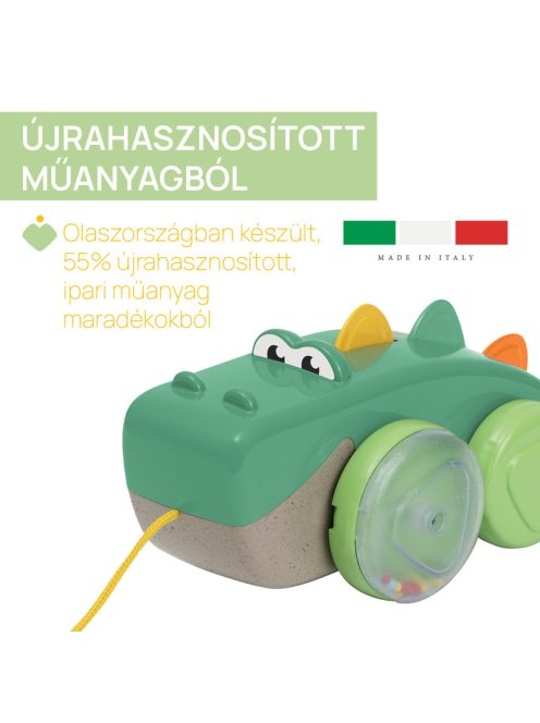 Croco Pull Along ECO+ Húzható Krokodil járást ösztönző játék