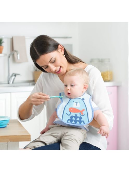 Easy Meal Bib - frottír előke vízálló hátlappal 3db-os rózsaszín