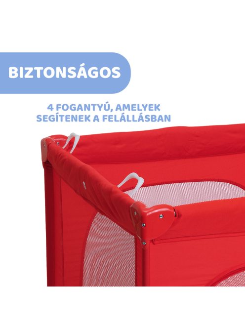 Open Box Playpen utazójáróka 0-15 kg, max. 4 évig