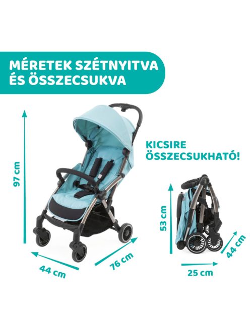 Cheerio utazó-babakocsi automata zárral 0-15 kg