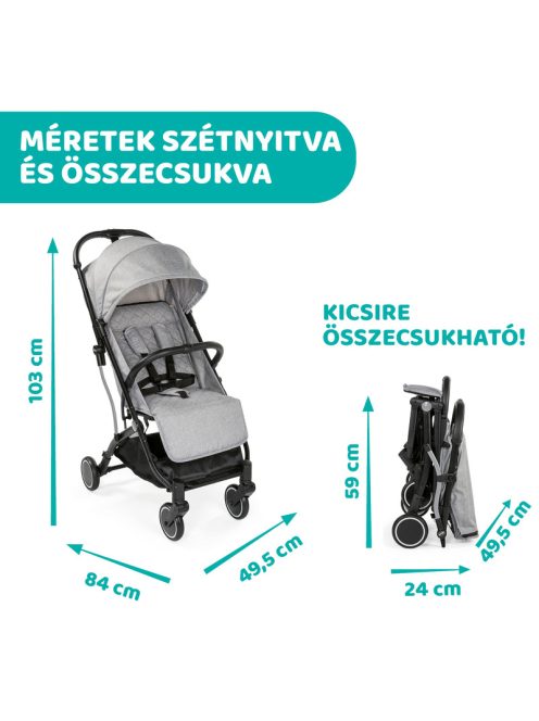 TROLLEYme babakocsi automata zárral 0-15 kg, 0-3 év
