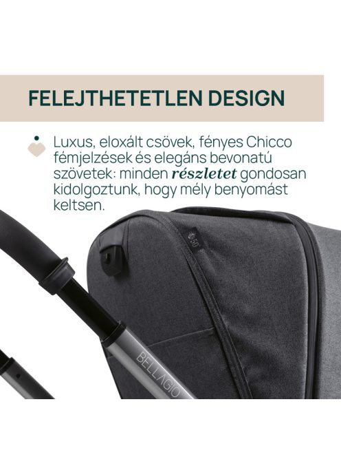 BELLAGIO Trio babakocsi önműködő záródással 22 kg-ig