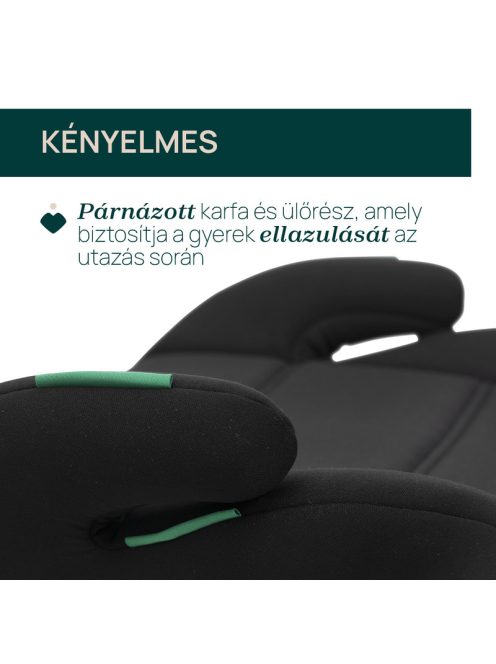 Quasar i-Size ülésmagasító 126-150 cm isofix nélküli autóba