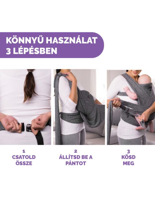 Boppy ® Comfyfit™ Evolution hordozókendő 3,5 kg -15 kg