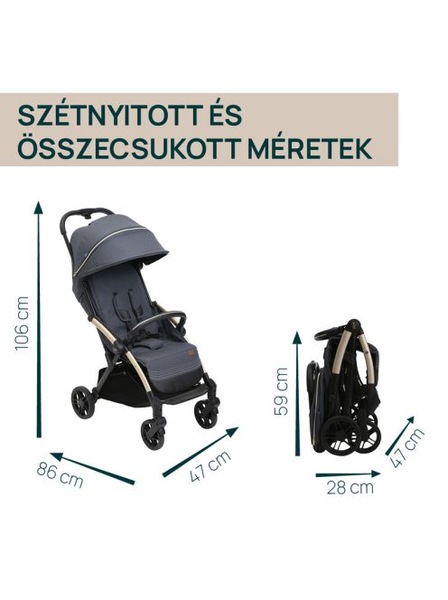 Goody XPlus babakocsi 22 kg-ig automata, egykezes összecsukással