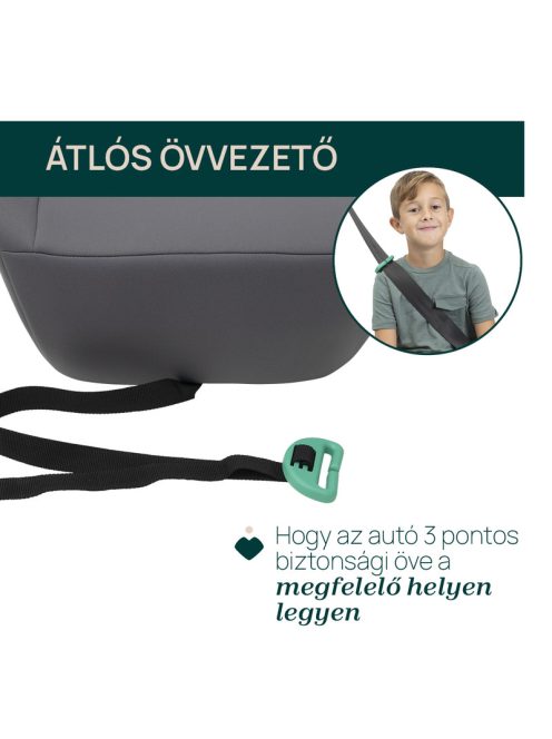 Quasar i-Size ülésmagasító 135-150 cm isofix nélküli autóba