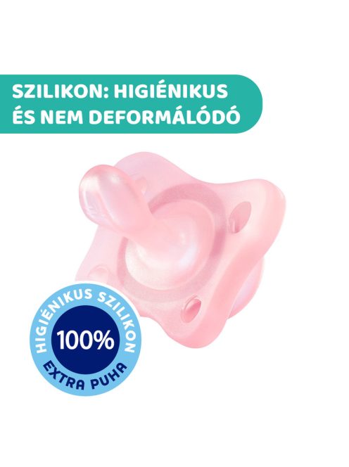 Mini Soft cumi 2-6 hó, 2 db rózsaszín - csupaszilikon