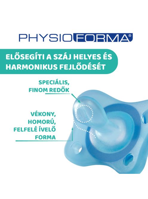 Mini Soft cumi 2-6 hó, 2 db kék - csupaszilikon